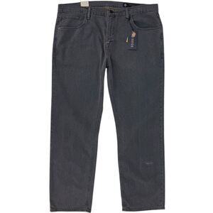 NEW Roark Men's HWY 128 Straight Fit Cotton Hemp Denim Jeans Gray 40x32